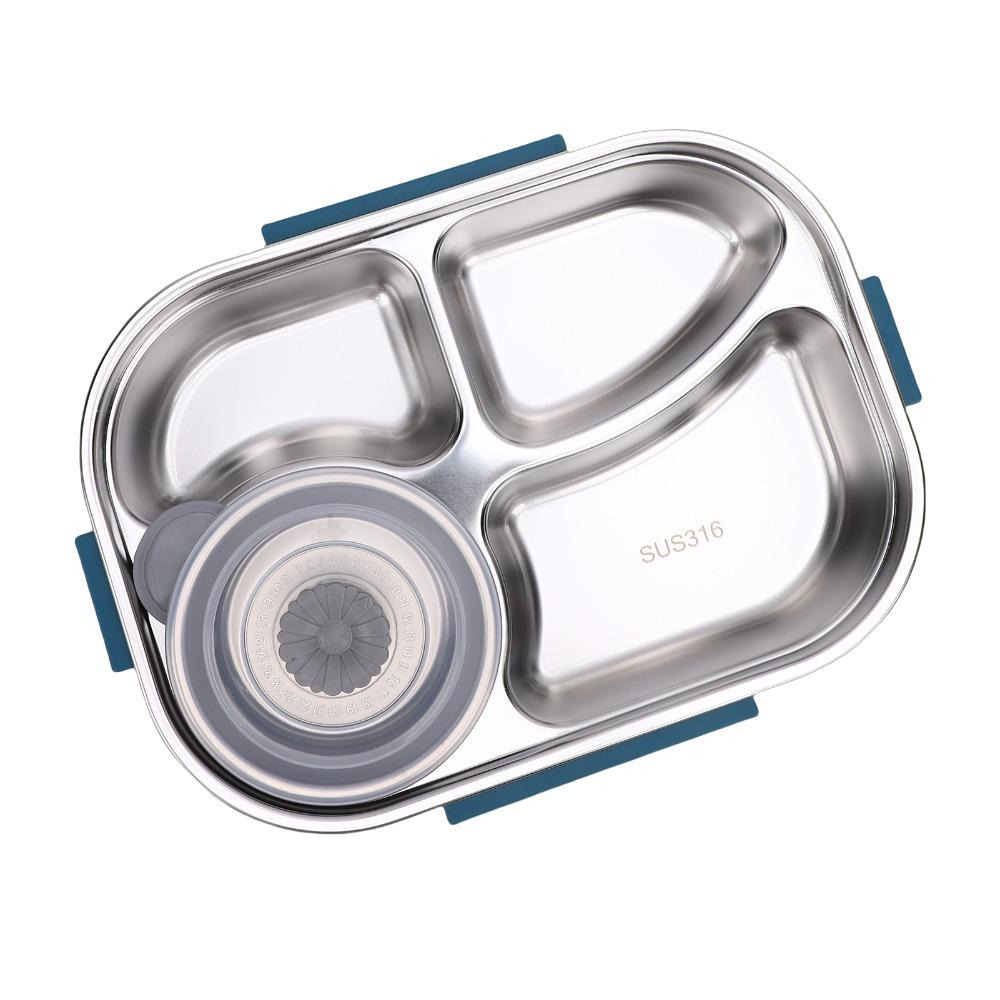 Easy to Clean Lunch Container Convenient Leakproof Food Storage Durable Stainless Steel Box  Travel