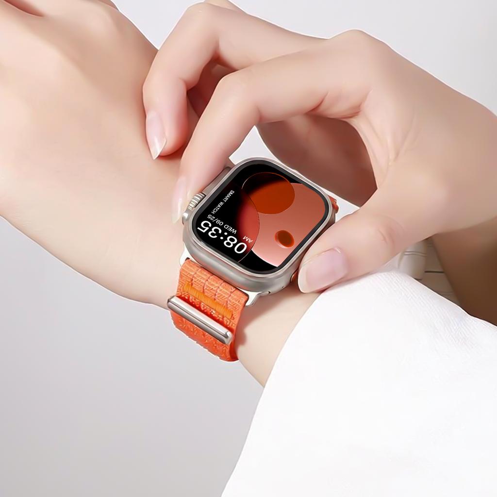 Geflochtenes Nylonarmband für Apple Watch Band Ultra 3 2 49mm 45mm 42mm Armband Iwatch Serie 11 10 9 8 7 6 SE 5 4 38 46 41mm 44mm 40mm