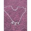 Used UZU Silver 925 Necklace with 3 Initial Tops