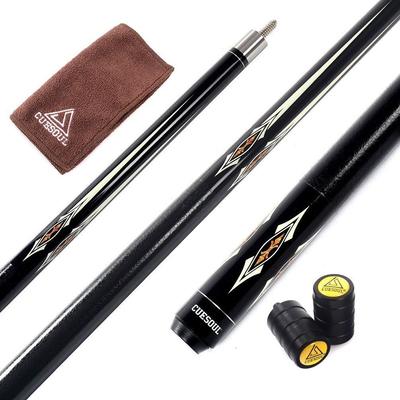 CUESOUL 58-inch 19oz 1/2 Jointed Maple Pool Cue Stick CSBK005