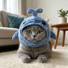 Soft Plush Bee Cat Costume Hat Warm Kitten Cosplay Headgear Small Pet Plush Headwear Photo Props