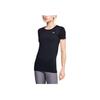 Under Armour Seamless Training Sports T-Shirt Women Tops Black 1351604-001