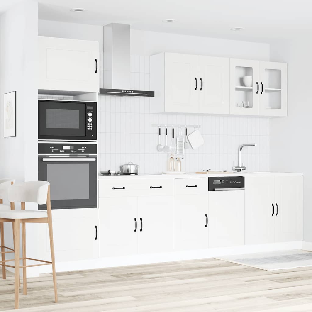 Kitchen Cabinet Set, Squid, 7-Piece, White