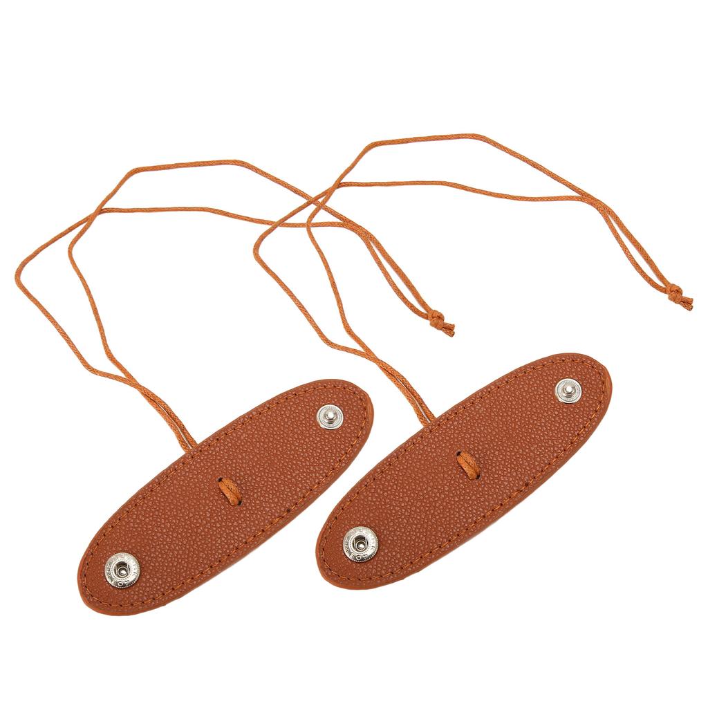 2PCS Portable Glasses Clips PU Leather Eyeglasses Holder Sunglasses Storage Sleeve for Outdoor Travel