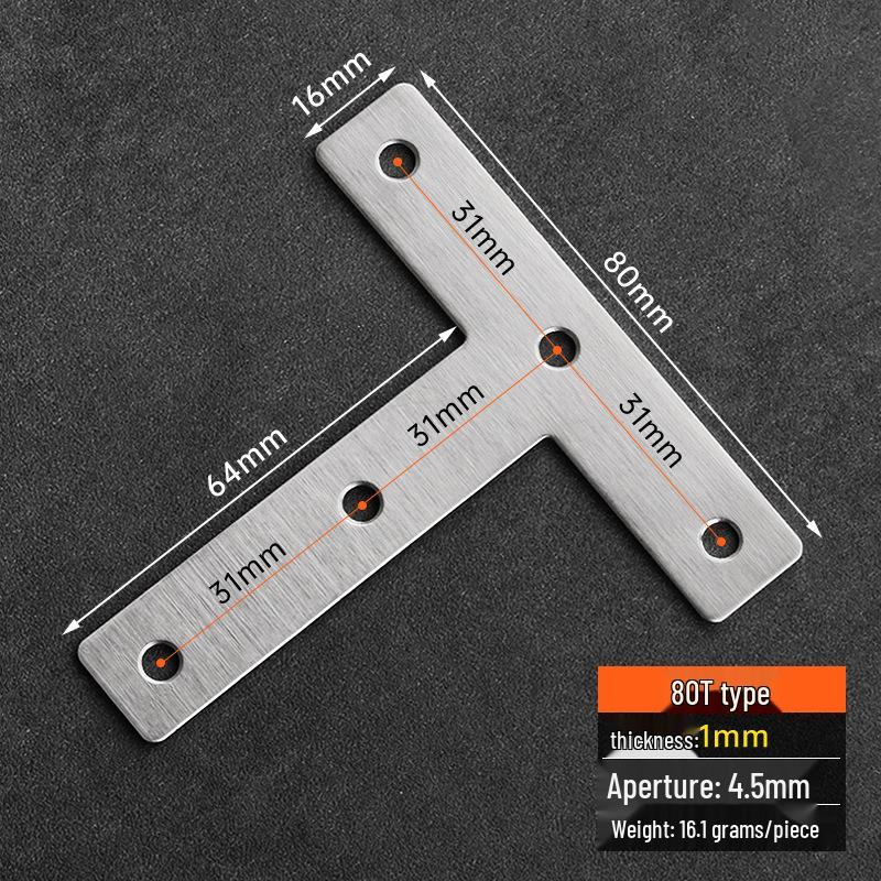 90° L-Shaped Angle Bracket for Table, Chair, Cabinet, and Shelf Support