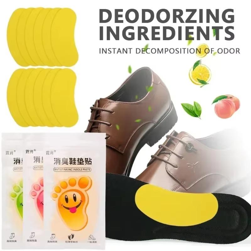 Shoes Odor Remover Deodorant Patch Lemon Flavor Foot Odor Deodorants Sneaker Smell Fresh Insole Antiperspirant Foot Care Sticker