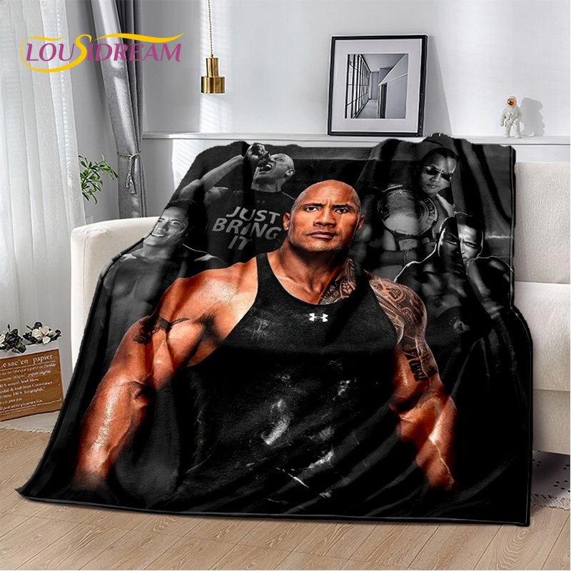 HD The Rock Dwayne Johnson Soft Plush Blanket,Flannel Blanket Throw Blanket for Living Room Bedroom Bed Sofa Picnic Cover Kids