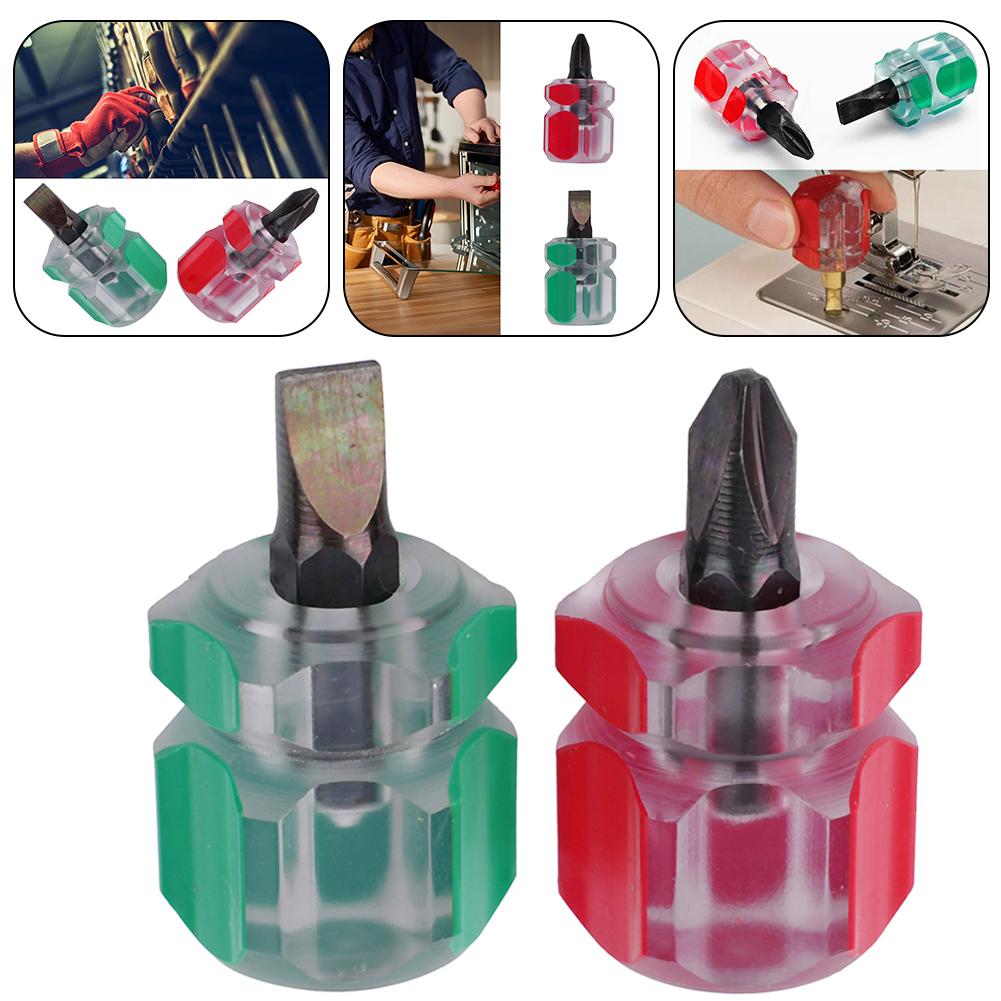Screwdriver Set Red Screwdriver 2pcs High Quality Needle Plate Red Screws Sewing Machine Cross-head Screwdriver