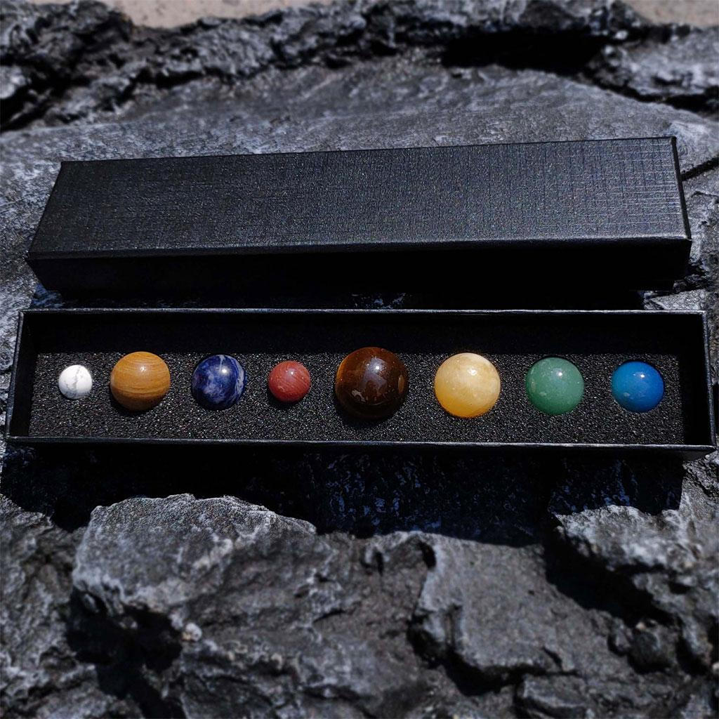 8 Planets Crystal Balls Teaching Props for Feng Shui Ornament Decoration