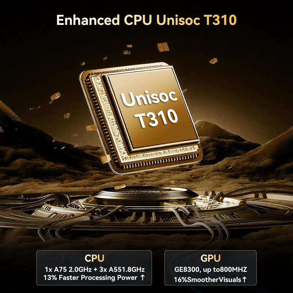 TABWEE T80 Set Android 15 6GB RAM 128GB ROM Tablet 10.1 Palců 1280x 800 FHD Displej Osmijádrový UMS312(T310) PC Tablet