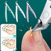 1Pcs Nail Clipper Cuticle Nippers For Paronychia Stainless Steel Nail Cutters Ingrown Toenail Scissors Manicure Tool