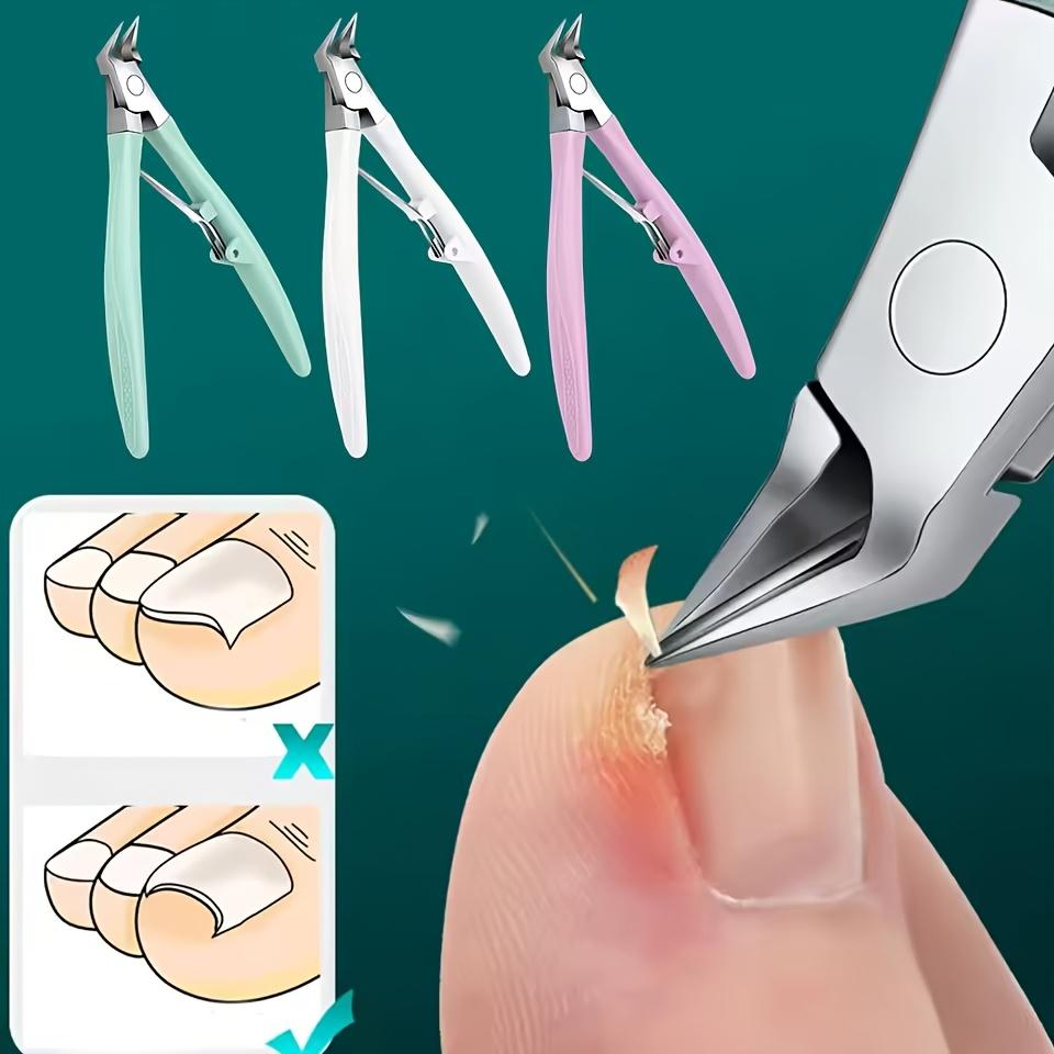 1Pcs Nail Clipper Cuticle Nippers For Paronychia Stainless Steel Nail Cutters Ingrown Toenail Scissors Manicure Tool