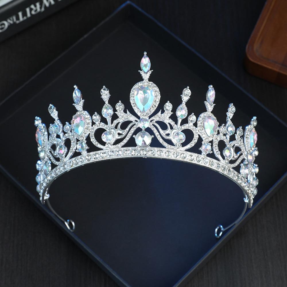 

Rhinestone Bridal Tiaras Crown Luxury Crystal Hair Accessories Metal Wedding Crown Bride Style 11