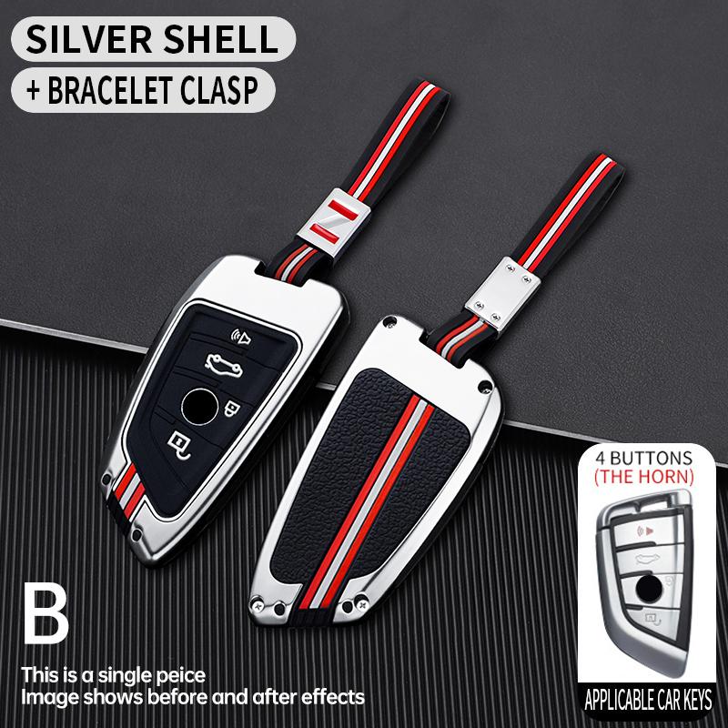 Bilnyckelfodral för BMW X1 X3 X4 X5 F15 X6 F16 G30 7-serien G11 F48 F39 520 525 F30 118i 218i 320i Bilinteriörtillbehör