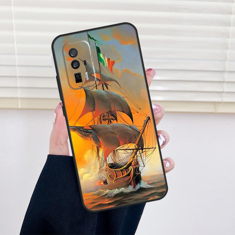 

Ships Paintings Cover For Xiaomi 11T 12T 13T 14T Pro 13 14 15 Ultra POCO X7 X6 Pro X3 X5 F5 F6 M6 Pro Case Xiaomi 13 Ultra