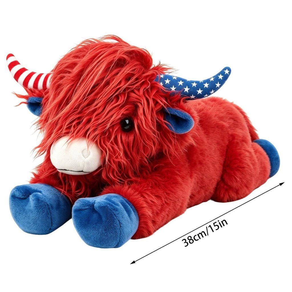 

Highland Cow Plush Toy With Super Soft Short Pile For Kids And Adults