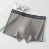 Mens Mid Waist Breathable Cotton Boxer Briefs Antibacterial Underwear