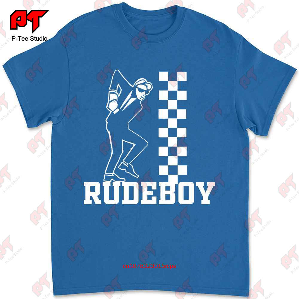 Skanking Rudeboy Ska Trojan Skinhead Scooterist Selector Tshirt CHEB