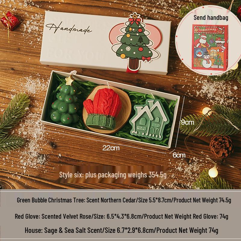 Handmade Christmas Scented Candle Gift Box