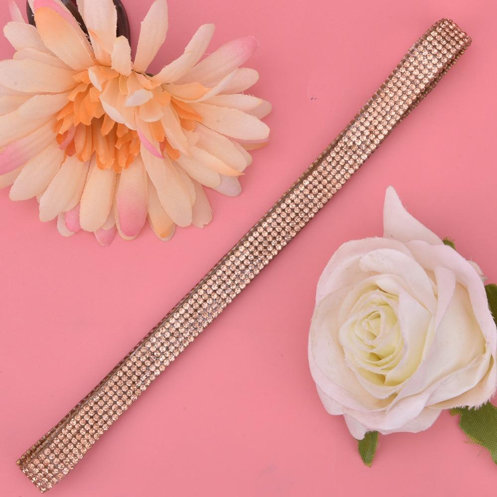 1pcs Easy to Apply Bling Rhinestone Tape Hot Fix Crystal Chain Trim  DIY Arts Crafting