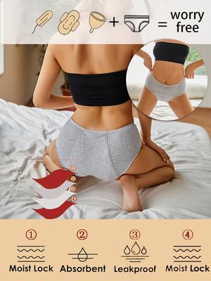 Menstruationshöschen für Damen, niedrige Taille, 5-lagige physiologische Periodenhose, ultra-intime Damenunterwäsche, atmungsaktive Dessous