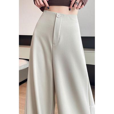Women's High-Waisted Wide-Leg Casual Drape Pants - 2026 Spring/Summer Collection