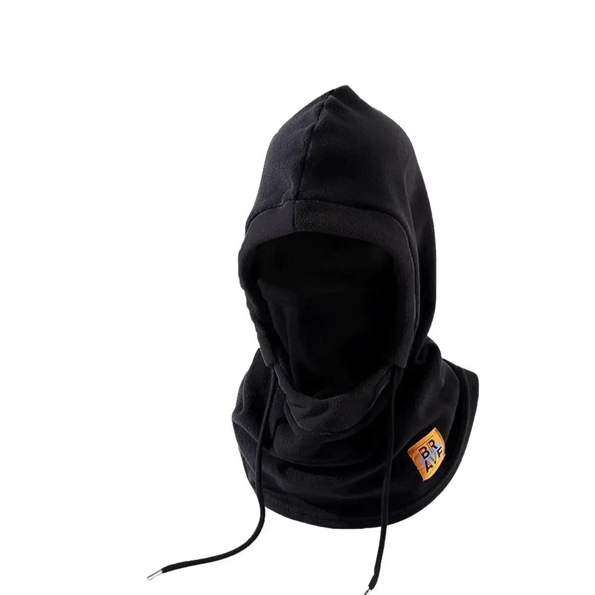 

3 in 1 Balaclava Winter Fleece Hat Mask Neck Warmer Windproof Thermal for Men Women Cycling Skiing Outdoor Sports чёрный