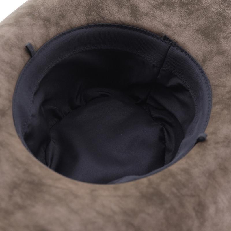 Antique Western Fedoras Hat Punk Sueded Design Winter Warm Top Hat Styling Accessory For Men Women Unisex Headwear