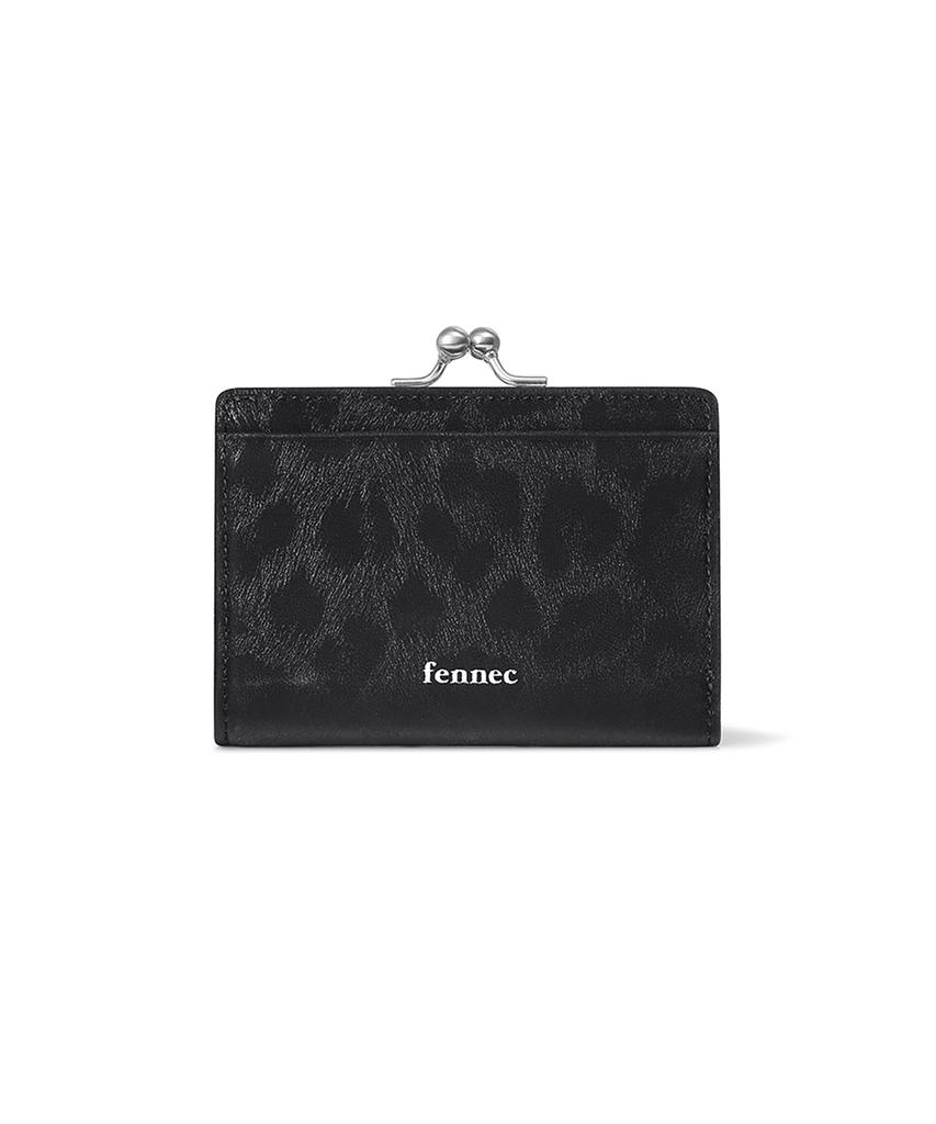 Fennec Triangle Frame Bridge Wallet - Leopard Black