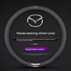 2025 Heiß Für Mazda 3 5 6 SKYACTIV Axela Atenza CX30 CX5 CX8 CX9 MX5 RX8 RX7 BT50 Kohlefaser Leder Auto Lenkradabdeckung Ac