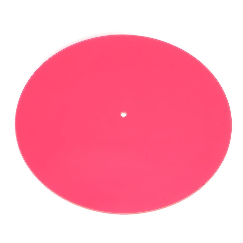 Acrylic Turntable Mat Reduce Noise Improved Sound Quality Anti Static Slipmat for Records 12in