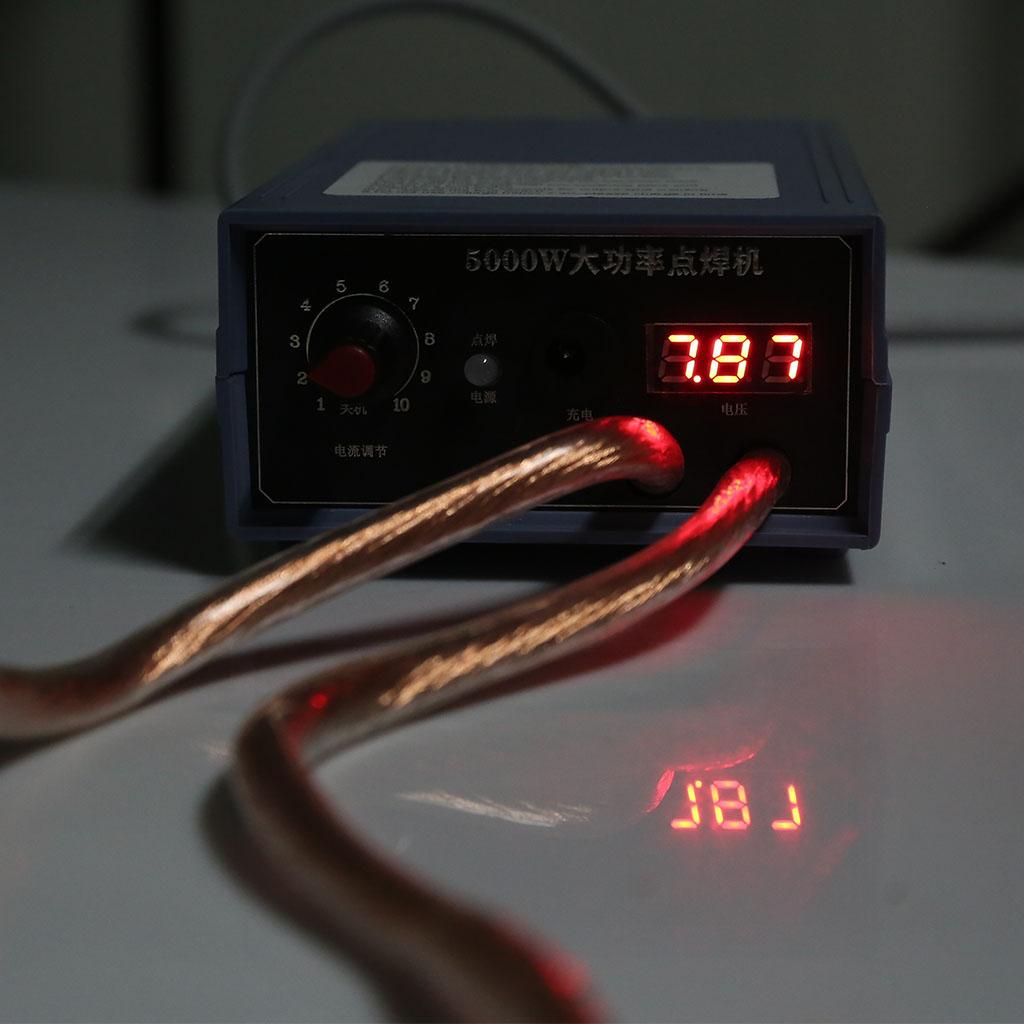 Handheld DIY Spot Welding Tool 5000W High Power,USB Recharge Mini Size Lithium Battery Spot Welding Machine for 18650