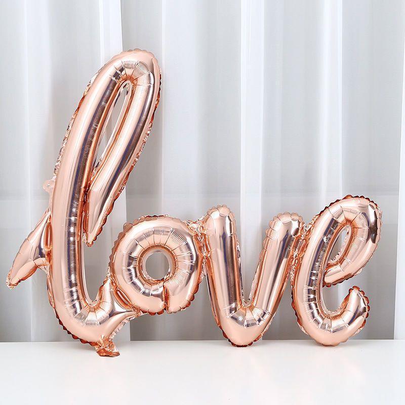 Valentine's Day Love Background Wall Decoration Aluminum Film Balloon Love Balloon Bear Balloon