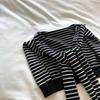 Striped Shoulder Protection Scarf Lightweight Fake Collar Trendy Warm Shoulder Wrap  Spring Autumn