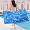 1pz Telo Mare Blu in Microfibra Oversize - Asciugatura Rapida, Senza Sabbia, Leggero e Assorbente per Viaggi, Yoga, Sport, Piscina, Nuoto