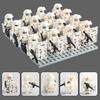 Ghost Special Forces Military Minifigures Building Blocks, SWAT Team with Weapons and Shields, Action Figure Toy Set for Boys