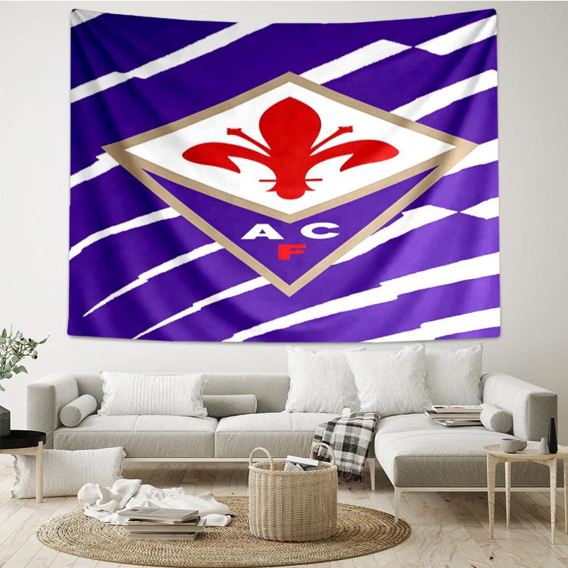 Fiorentina Football Club  Printed Tapestry, for Bedroom,Livingroom, dormitory, Large Wall Decor, Fabric Decor Fan Birthday Gifts