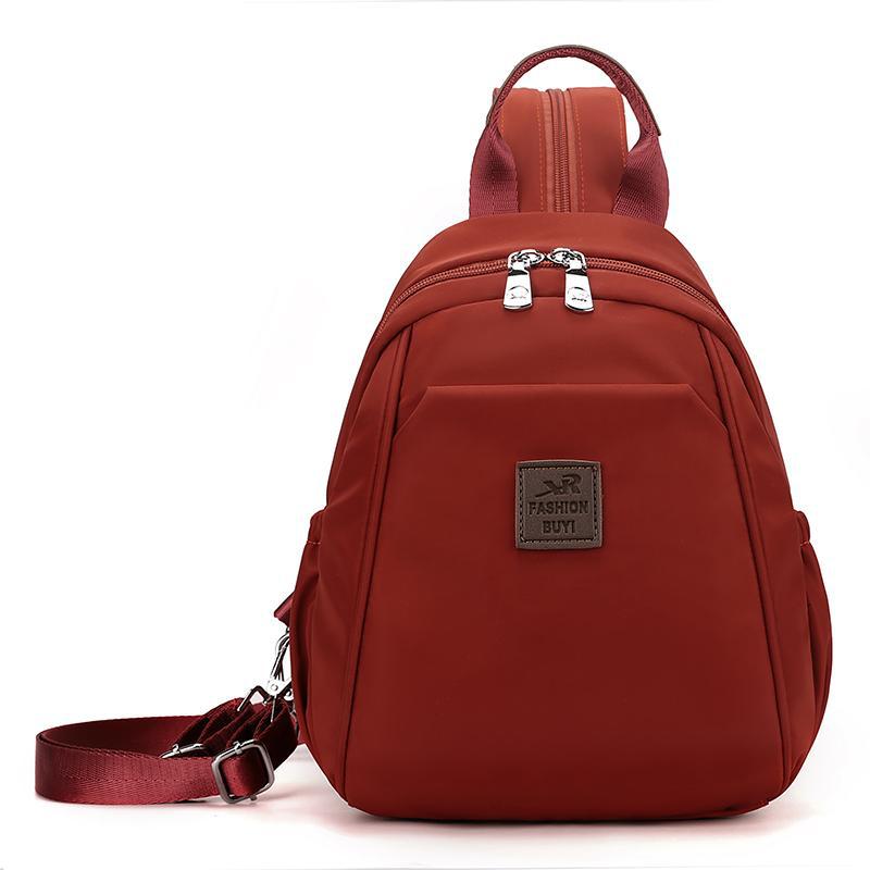 Schoolbag Multi-purpose Backpack Women's 1011 New Oxford Cloth Casual Versatile Outdoor Travel Mountaineering Small Backpack Oblique Cross Breast Bag