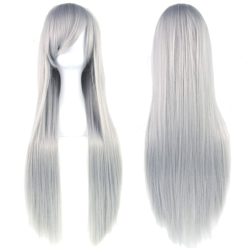 Layered Long Synthetic Hair Heat Resistance Anime Straight Hairpiece Carnival