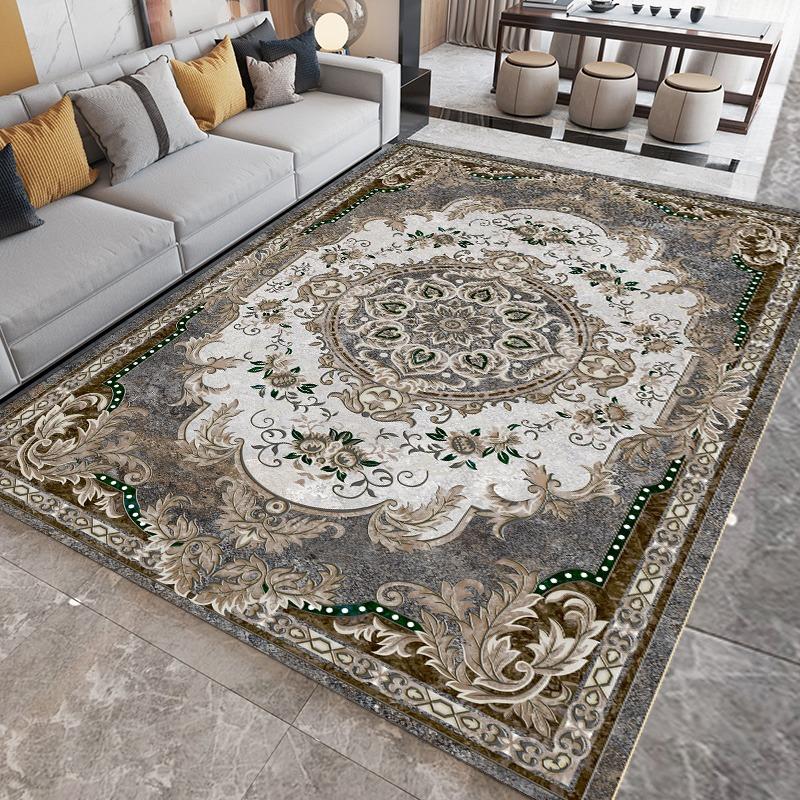 Luxury Retro Europe Persia Style Carpet Living Room Sofa Bedroom Study Kitchen Entrance Door Mat Non-slip Home Decoration Rug