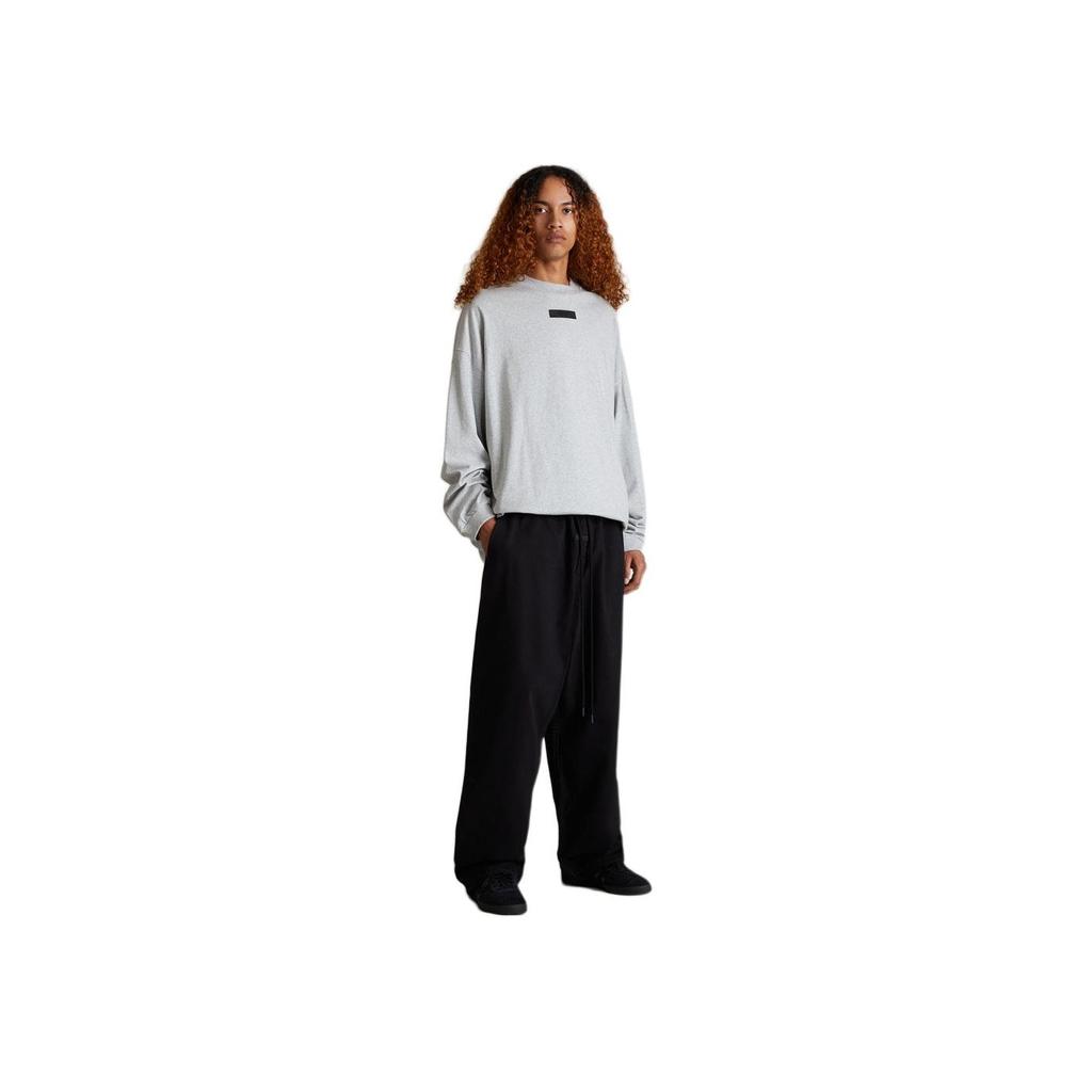 Fear of God Essentials Long-Sleeve Shirt II Light Heather Grey Men Tops 125SP244206F