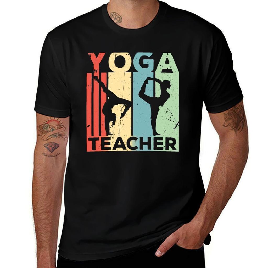 Yoga Teacher Vintage Retro TShirt t shirt for man cotton t shirt man TShirt