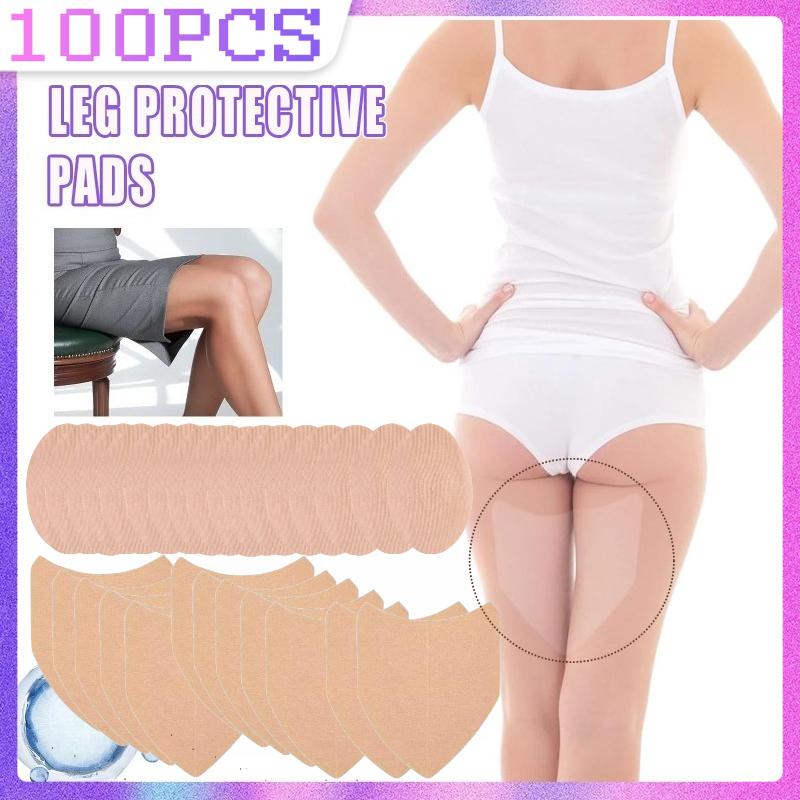 2-100Pcs V-Shaped Anti-Friction Thigh Tape, Invisible Sweat-Absorbent Anti-Chafing Patches, Comfortable Body Sticker for Pain Relief