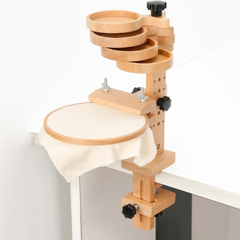 Adjustable Embroidery Stand Embroidery Hoop Stand Rotated Cross Stitching Stand, Hands Free Embroidery Hoop Holder