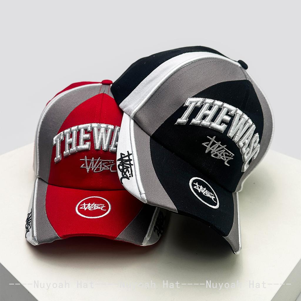And Women Color Contrast 3D Letter Print Embroidery Baseball Caps Sun Protection Personalized All-Match Hardtop Peaked Hats Fashion Street Style
