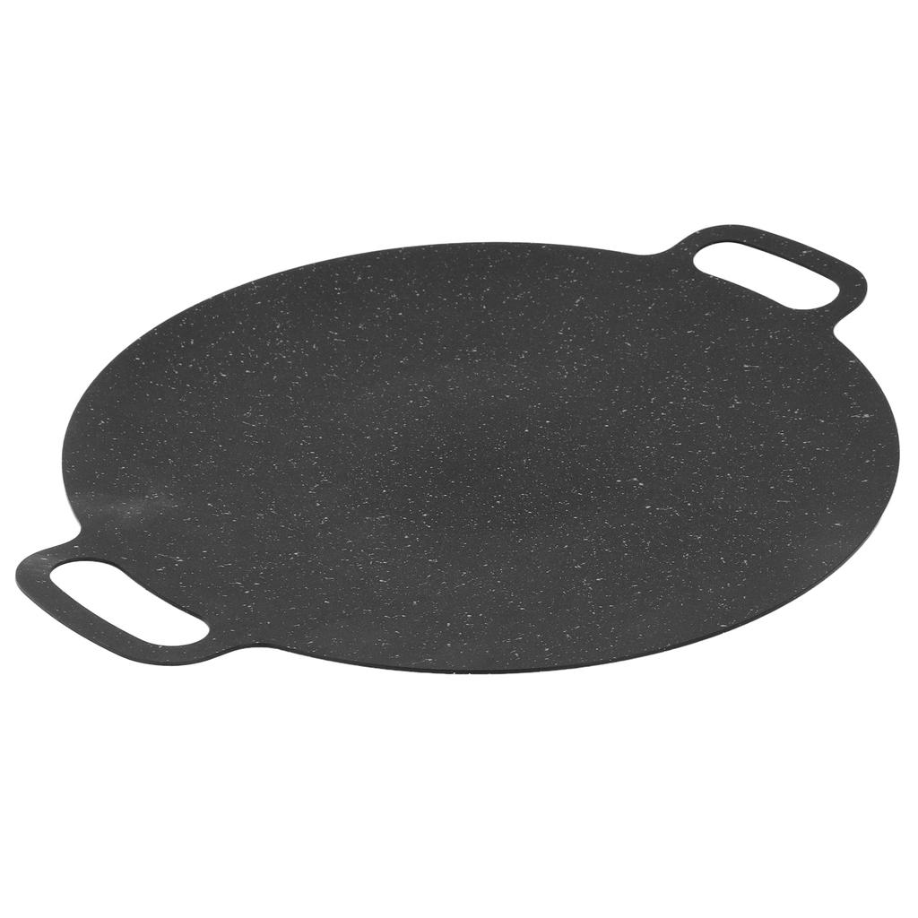 Korean Grill Pan Round Non Stick Iron Medical Stone Coating Good Insulation BBQ Griddle with Oxford