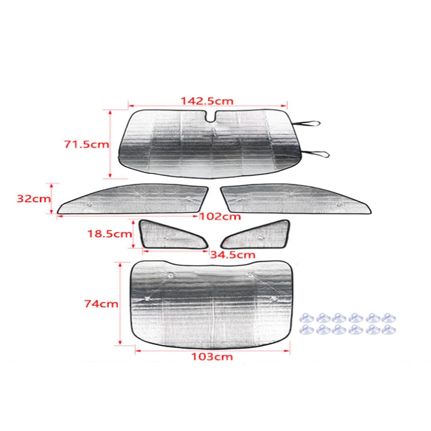 

Солнцезащитный козырек на окно автомобиля, чехол для Ford Mustang 2015-2022, солнцезащитный козырек на лобовое стекло, защита от ультрафиолета, аксессуары для интерьера 6 Pieces