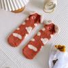 Ears Coral Fleece Plush Dog Girls Cute Floor Socks Christmas Socks Female Hosiery Mid-tube Socks