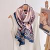 Beach Wraps 60*170CM Breathable Large Shawl Two-tone Printed Scarf For Women Luxury Leopard Print Scarves Elegant Hijab