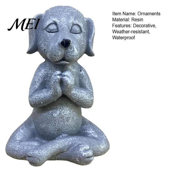 Dekorative Skulptur für Außenbereiche Tierfigur für Meditation Ornament, Harz Zen Statue, Stressabbau Sitzende Niedliche Gartengestaltung